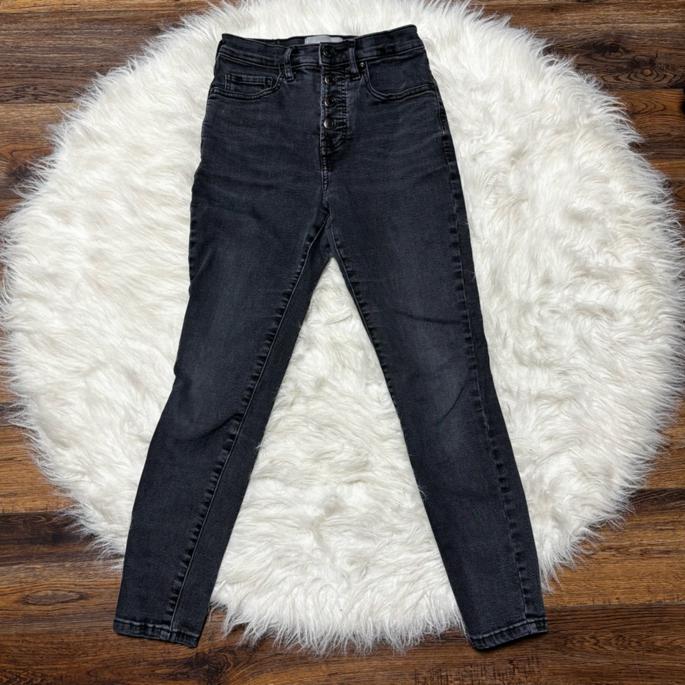 Everlane Black High Rise Skinny Jeans size 24” waist